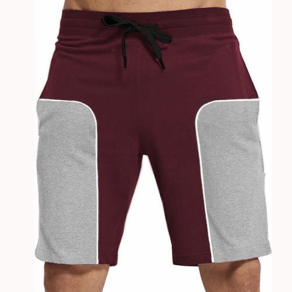 Classy Athletic Boss Shorts - Wine & Grey